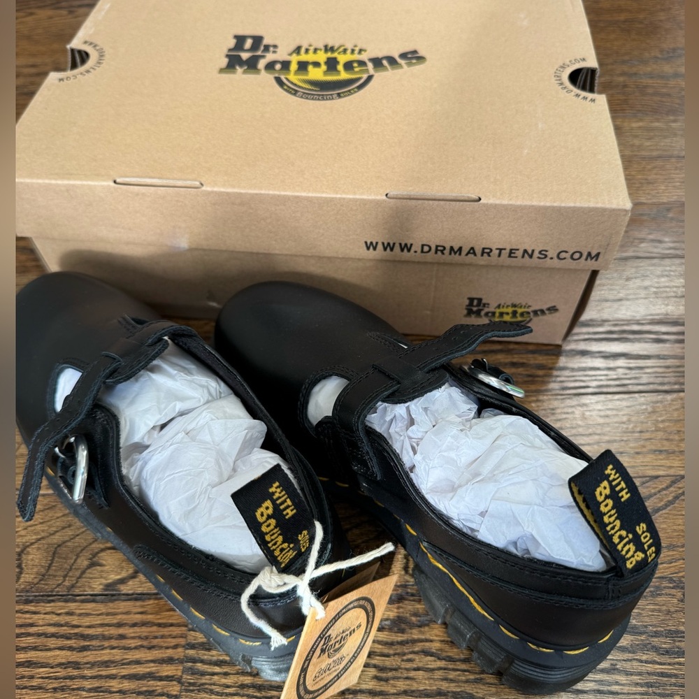 Dr. Martens Black lightweight platform Mary Jane Shoes